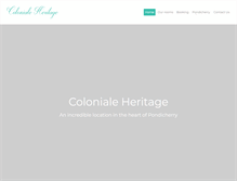 Tablet Screenshot of coloniale-heritage.com
